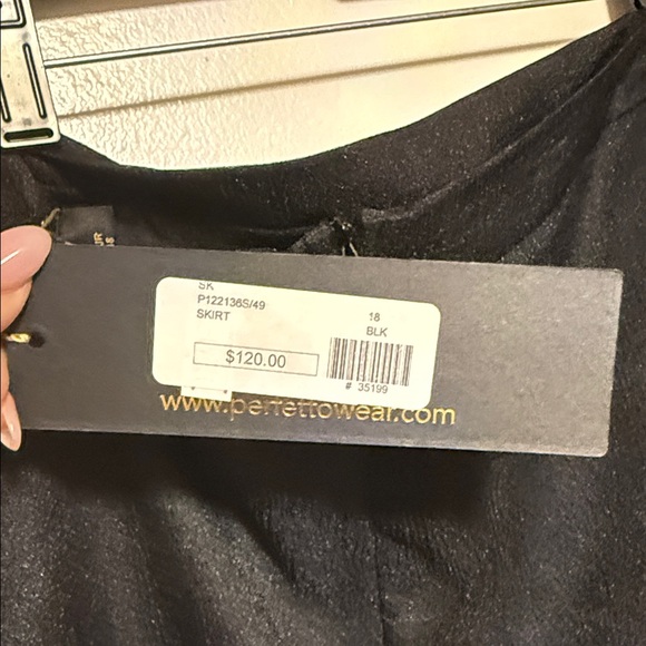 Elegant Black Chiffon Skirt - Picture 3 of 9